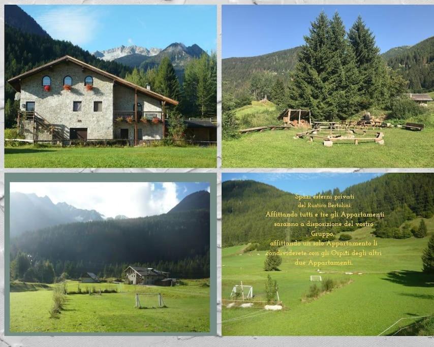 Chalet Rustico Bertolini Per Gruppi! Villa Vermiglio Exterior photo